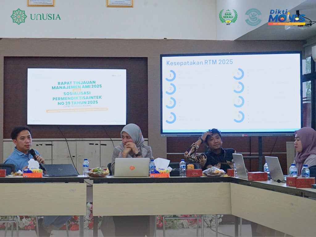 Unusia Gelar RTM Hasil AMI 2025 dan Sosialisasi Permendiktisaintek 39/2025, Perkuat SPMI Berbasis Risiko