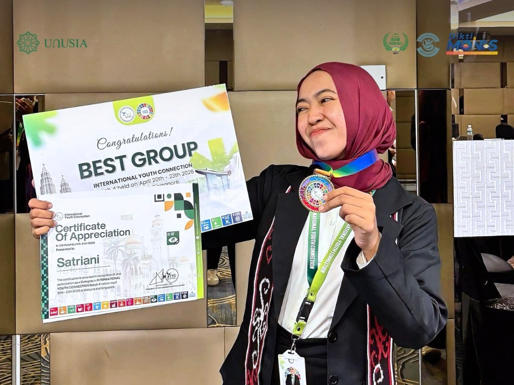 Tembus Panggung Global, Mahasiswi SPI Unusia Raih Best Group di International Youth Connection 2026