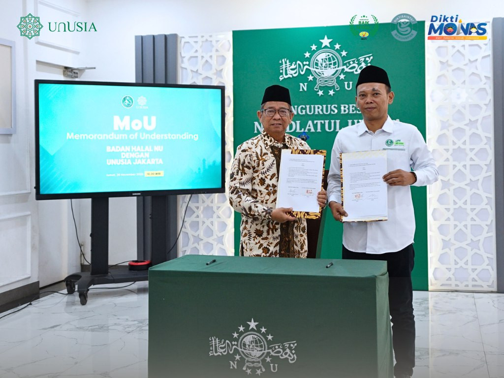 Unusia dan Badan Halal NU Teken MoU Pendirian NU-TRAC, Pusat Pelatihan Jaminan Produk Halal