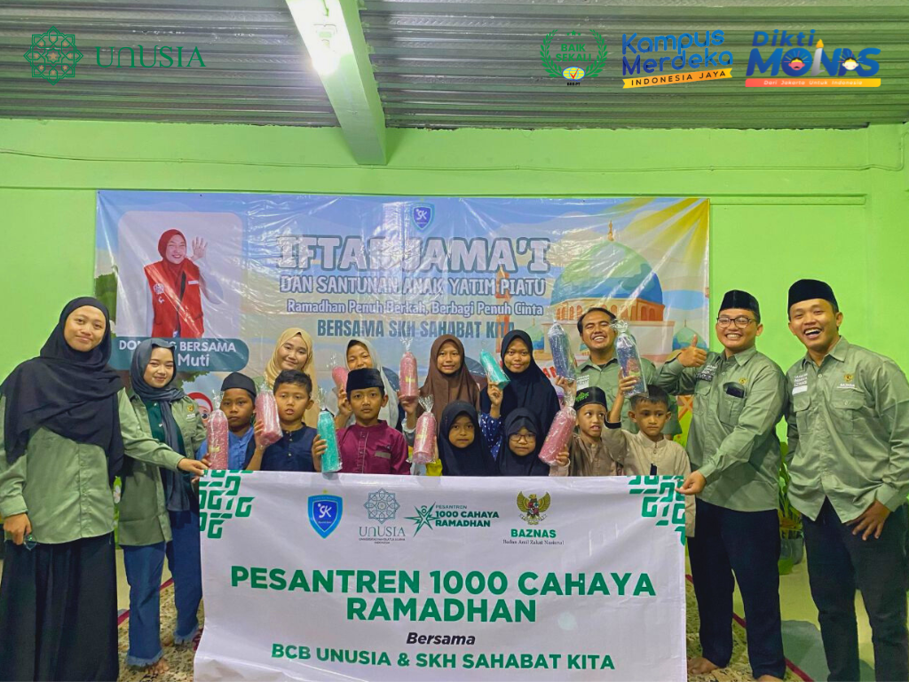 Ramadhan Penuh Makna: Bakti Sosial dan Pesantren 1000 Cahaya Bersama BCB Unusia