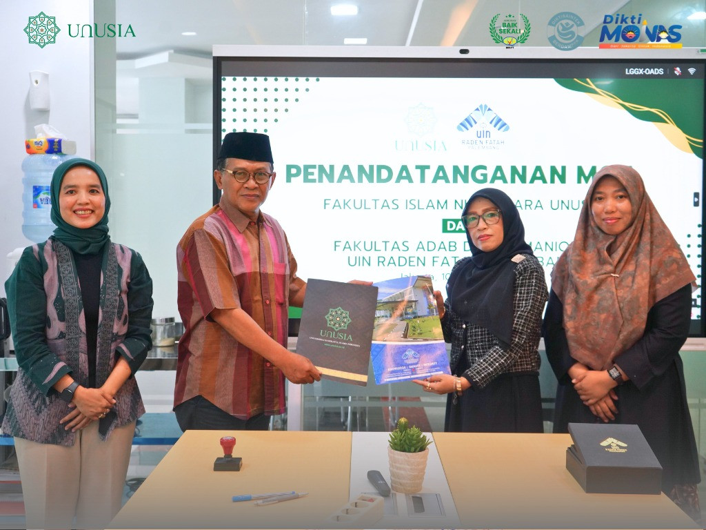 FIN Unusia dan UIN Raden Fatah Palembang Resmi Teken MoA Perkuat Kolaborasi Akademik