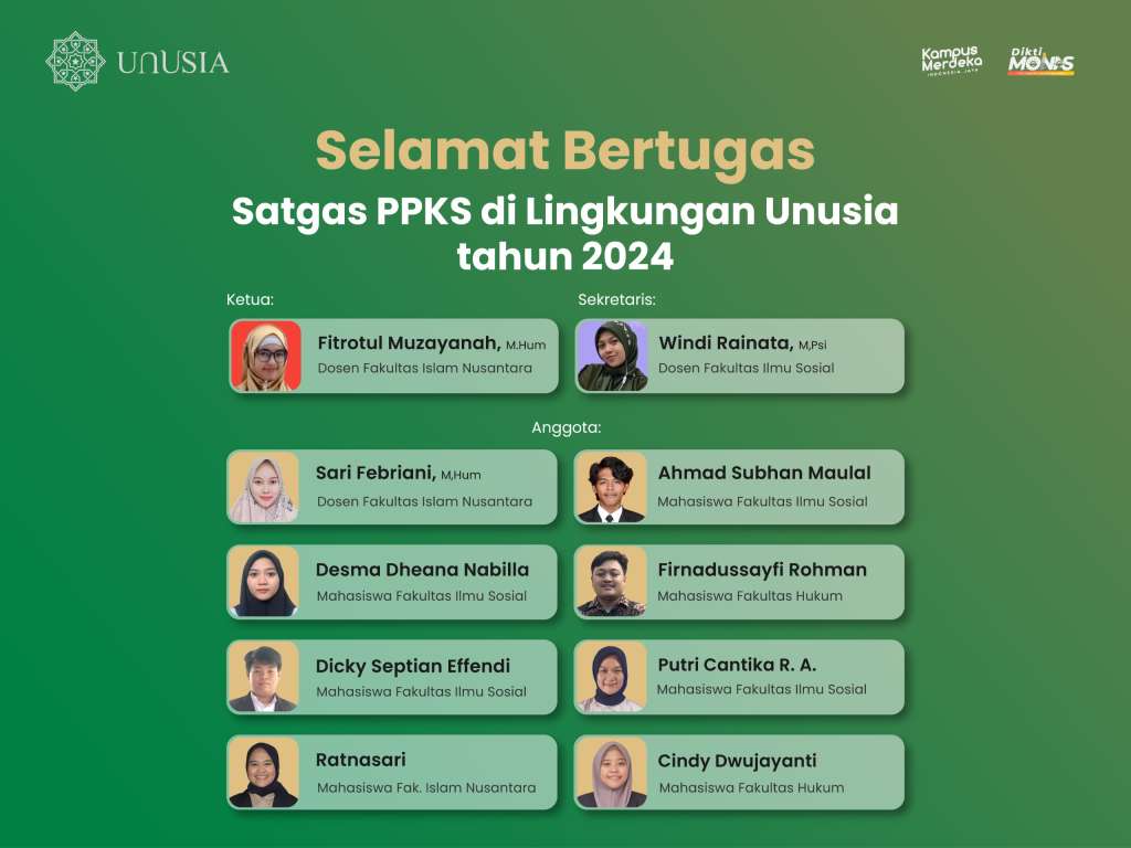 Ciptakan Ruang Aman & Nyaman, Unusia Resmi bentuk Satgas PPKS