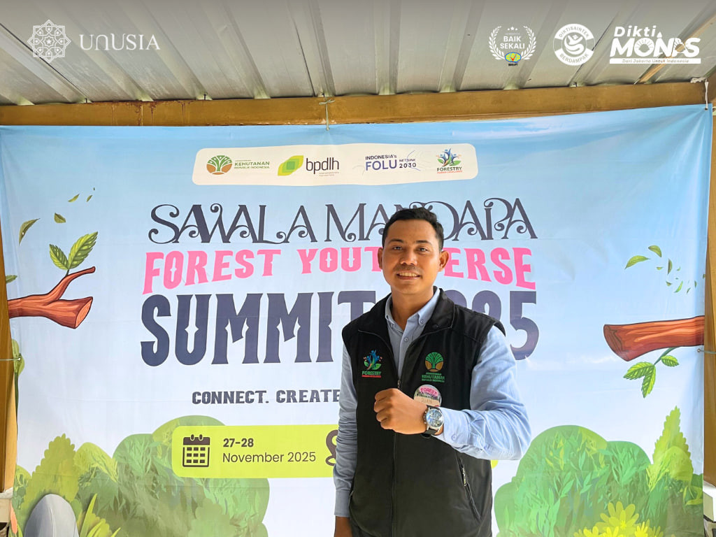 Mahasiswa Unusia Supariyadi Angkat Inovasi “Aku Pohon” di Forest Youthverse Summit 2025