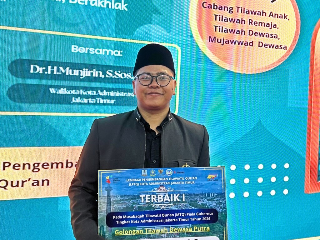 Mahasiswa PAI Unusia Raih Terbaik 1 MTQ Piala Gubernur DKI Jakarta Tingkat Jakarta Timur 2026