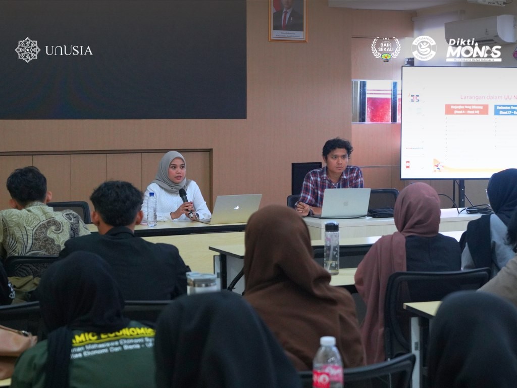 Prodi Ilmu Hukum Unusia Gelar Kuliah Tamu Bahas Hukum Persaingan Usaha di Indonesia