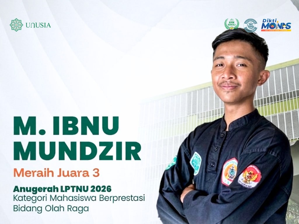 Mahasiswa Unusia Raih Juara 3 Mahasiswa Berprestasi Bidang Olahraga pada Anugerah LPTNU 2026