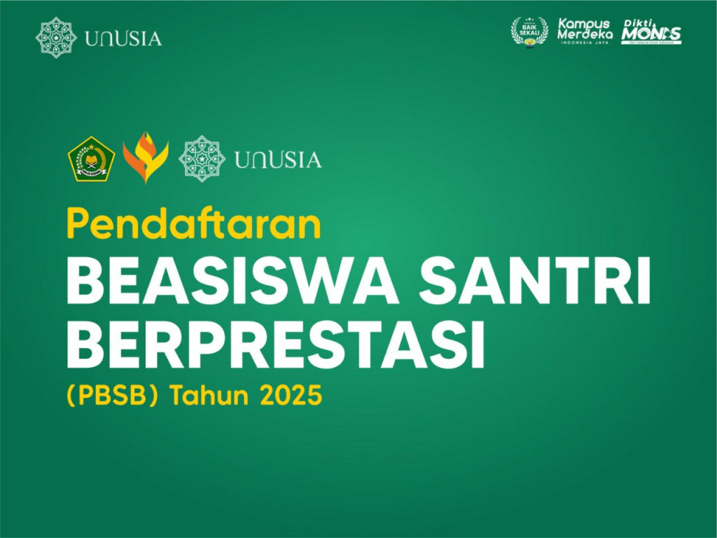 Unusia X Kemenag X LPDP Buka Beasiswa Santri Berprestasi 2025 Prodi Sejarah Peradaban Islam