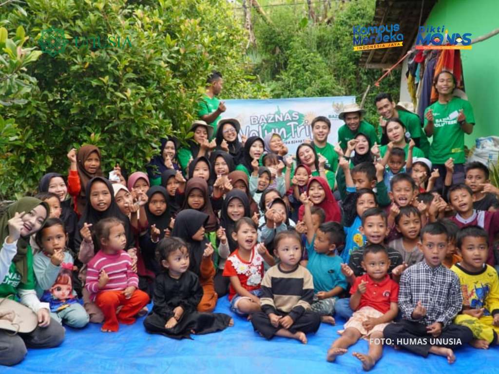 Bangkitkan Kepedulian Sosial, MPA Unusia ikuti Volunteer Bersama Baznas