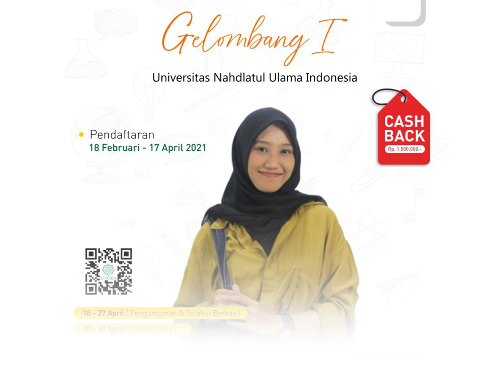 Periode Gelombang 1 PMB UNUSIA dimulai 18 Februari hingga 17 April 2021