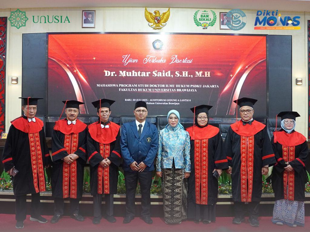 Muhtar Said Gondol Gelar Doktor di UB, Angkat Pemikiran Yamin Soal Balai Agung