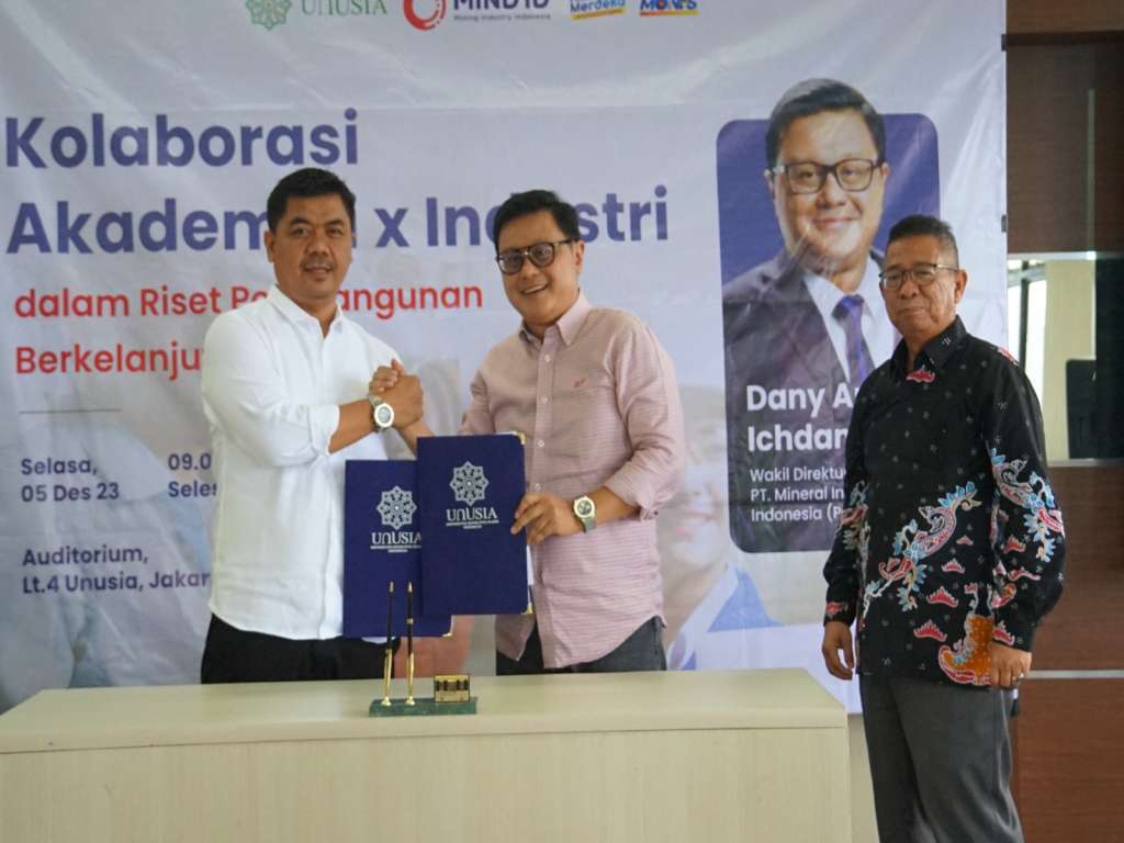 Konsiten Kembangkan Kolaborasi Akademisi dengan Dunia Industri, Unusia Gandeng MIND ID