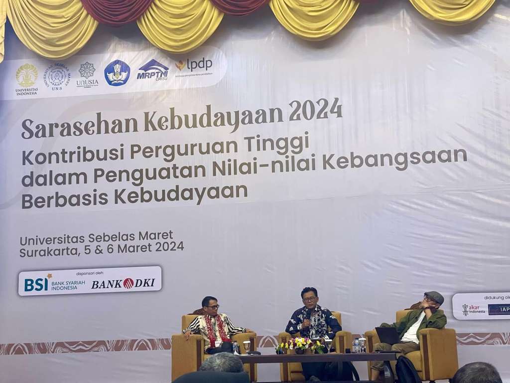 Sarasehan Kebudayaan, Dr. Ahmad Suaedy, M.A, Dekan FIN Unusia, Sampaikan Perspektif Kebudayaan Maritim