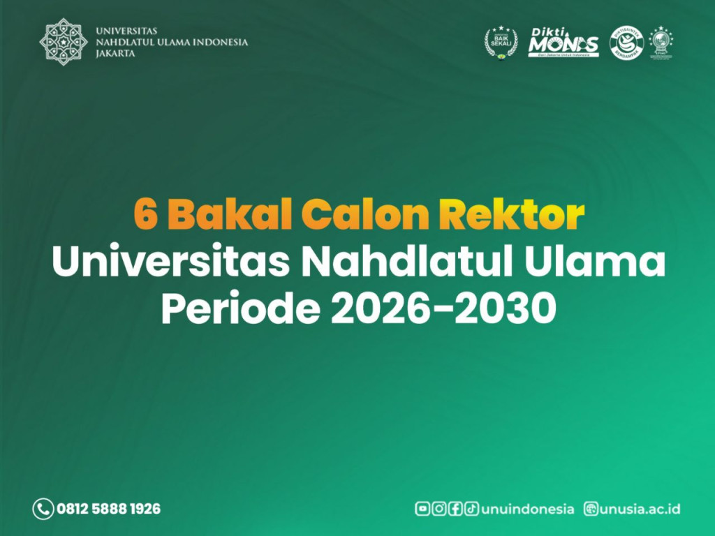 Unusia Umumkan Hasil Verifikasi Bakal Calon Rektor Periode 2026–2030