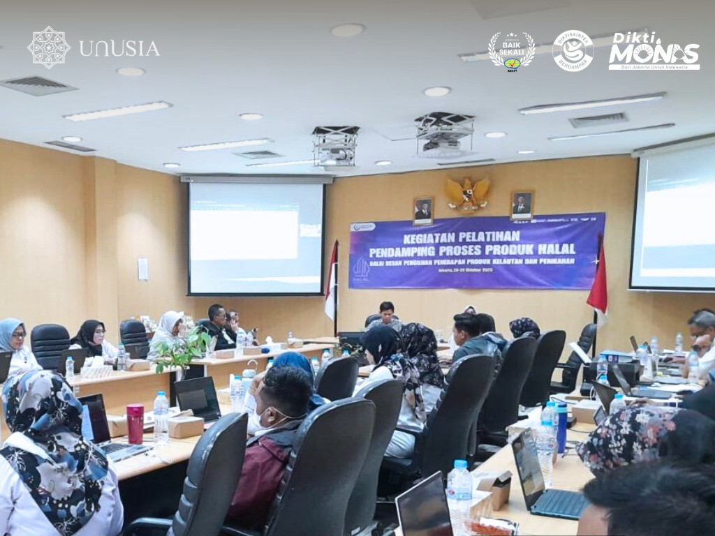 FEB Unusia Berkolaborasi dengan BBP3KP KKP dalam Pelatihan Pendamping Proses Produk Halal