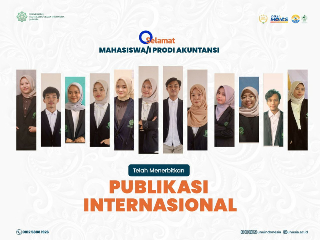 Belasan Mahasiswa/i Akuntansi Unusia Berhasil Terbitkan Publikasi Jurnal Internasional