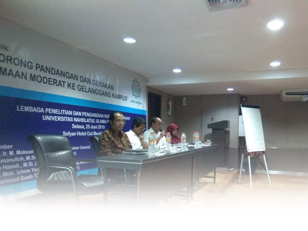 LPPM UNUSIA: Gerakan Keagamaan Moderat Harus Mendominasi Di Kampus-kampus