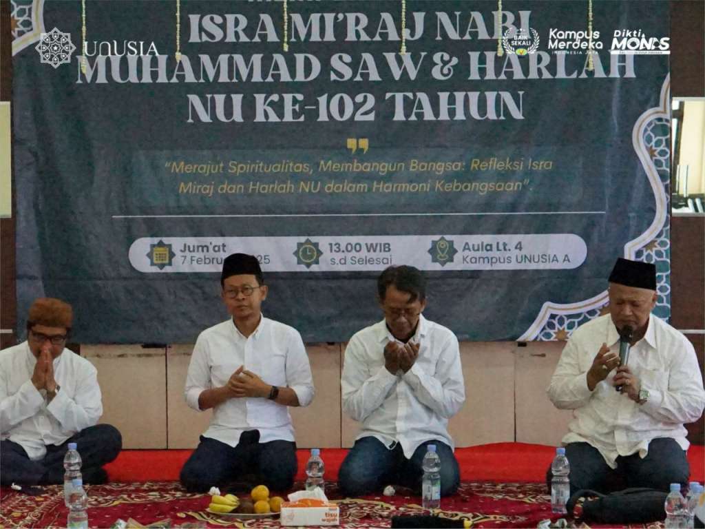 Harmoni Spiritual dan Kebangsaan: Unusia Peringati Isra Mi'raj dan Harlah Ke-102 NU