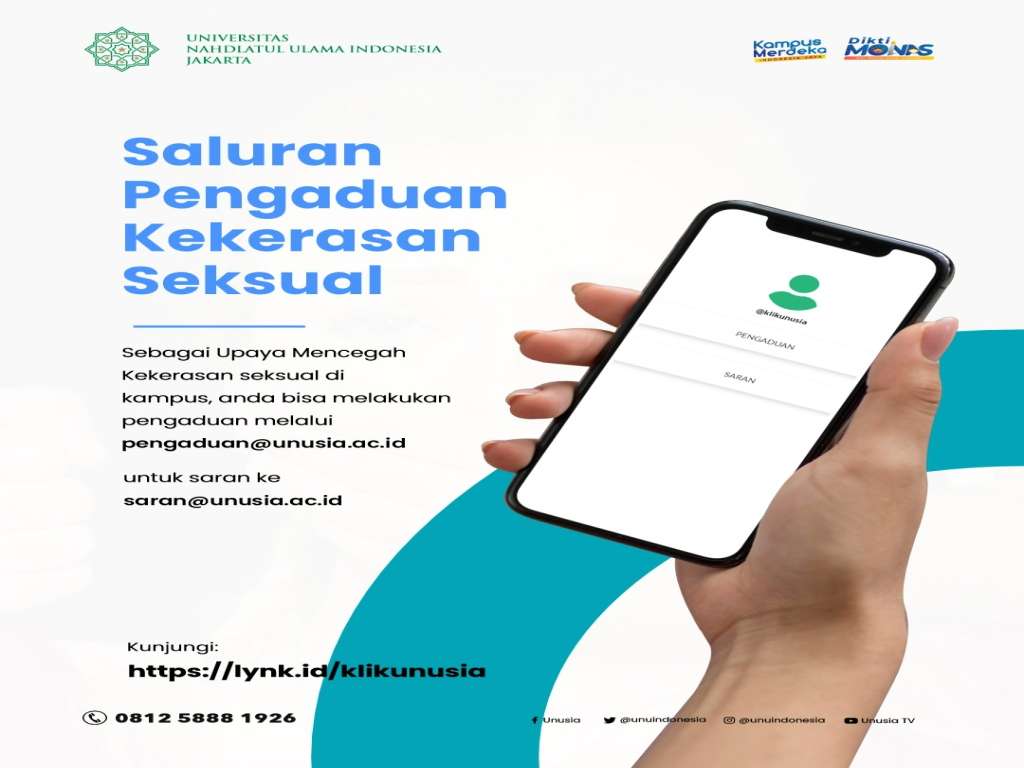 Layanan Pengaduan Kekerasan Seksual dan Kotak Saran