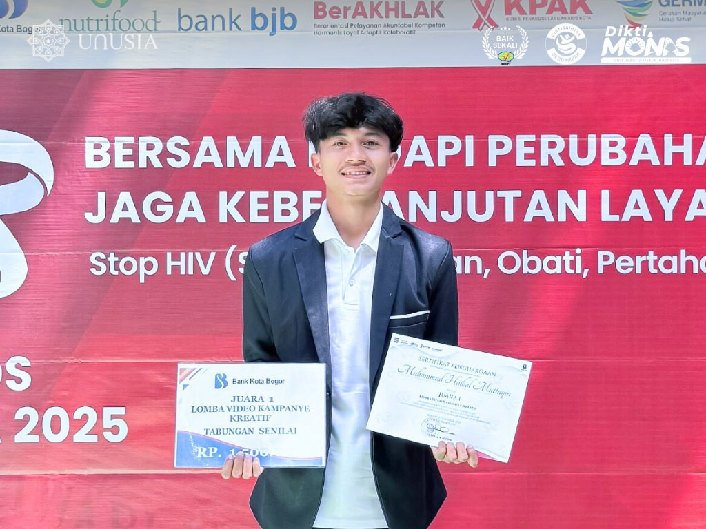 Mahasiswa Unusia Haikal Muttaqin Raih Juara 1 Lomba Video Kampanye Kreatif Pemkot Bogor