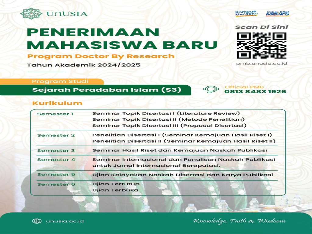 Unusia Resmi Buka Program Doktor by Research