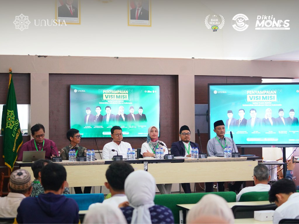 Unusia Gelar Penyampaian Visi–Misi Bakal Calon Rektor Periode 2026–2030